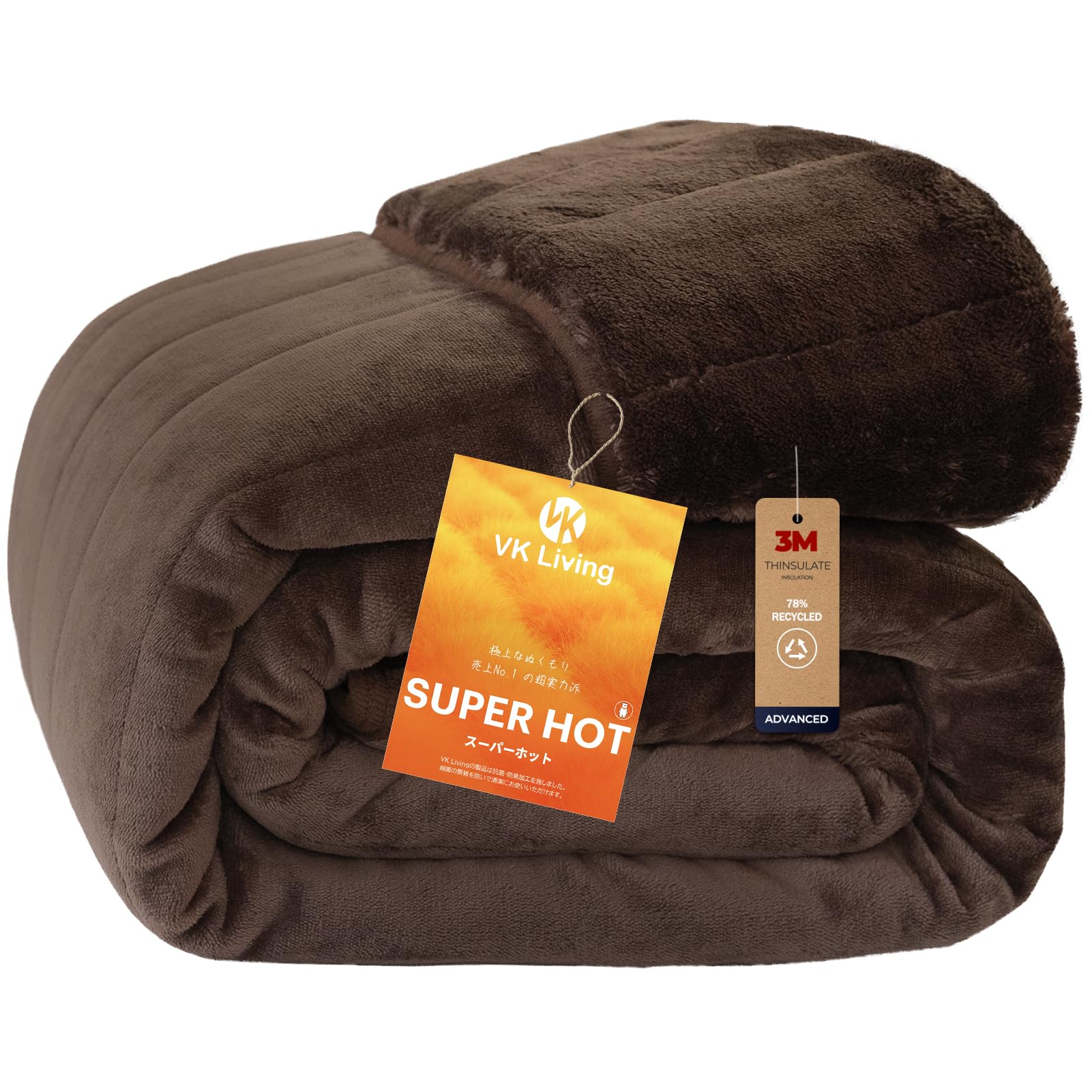 Amazon｜VK Living シンサレート毛布 厚手 シングル 冬用 【SUPER HOT